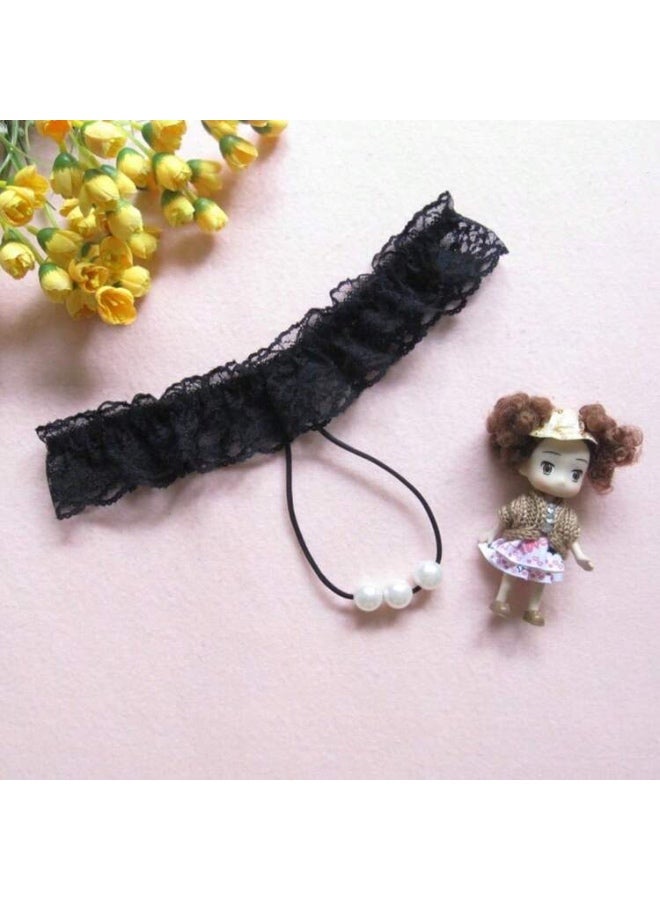 Sexy Women's Lace Floral Lingerie with Elegant Bow in the Middle - Distinctive Feminine Underwear - Image 1